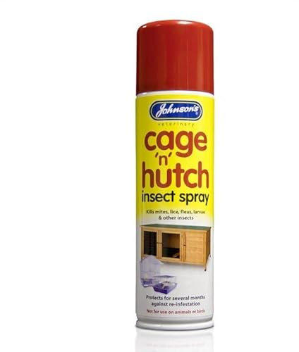 LEEWAY WOODWORK JOHNSONS CAGE 'N' HUTCH SPRAY - PREVENT INSECTS & FLEAS - BEDDING KENNELS BASKET (1 PACK)