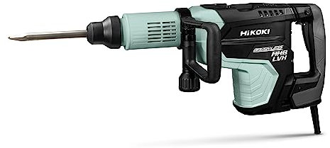 HIKOKI Abbruchhammer H60MEWTZ, SDS-max (240V, Leistung: 1500 W, Brushless, Schlagenergie 15,9 J, Volllastschlagzahl: 1500-2100 min-1, Abbruchleistung per 30 Min.: 165 kg, Zubehör: im Transportkoffer.
