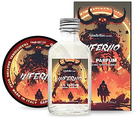 THE GOODFELLAS' SMILE Inferno DUO SET. Shaving Soap and Aftershave Set, 500 g