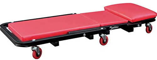 WALTER Werkstatt Rollliege 2 in 1 Werkstatthocker, 150 kg