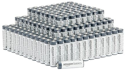 Amazon Basics 150-Pack AA Alkaline Industrial Batteries, 1.5 Volt, 5-Year Shelf Life