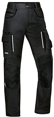 Uvex Tune-up - Pantalones Largos de Trabajo para Mujer - con Bolsillos en Las Rodillas - Negro 48