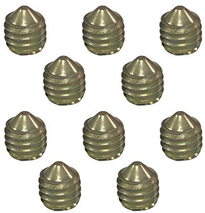 5mm Grub Screws to Fix Door Handles Spindle Brass Finish (Pack of 10)