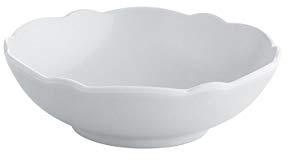 Alessi Dressed en plein air MW72/54 W, Dessert bowl in melamine with relief decoration, white.