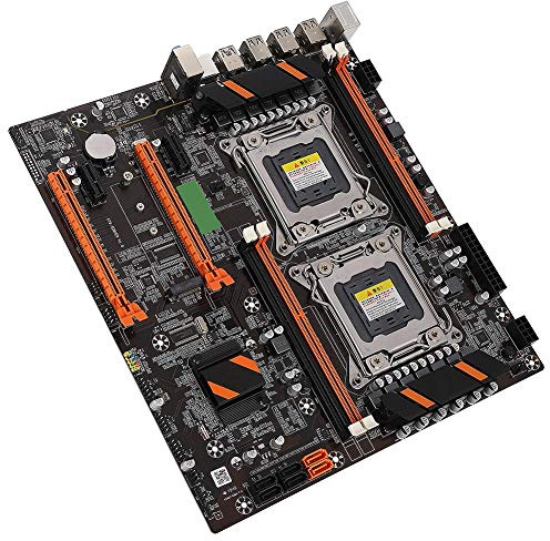 X79 moderkort för skrivbord, dubbelt uttag Inbyggt bak 2 x USB3.0/Gigabit LAN-kort/DDR3 Fyra-kanals moderkort för skrivbord med SATA-kabel