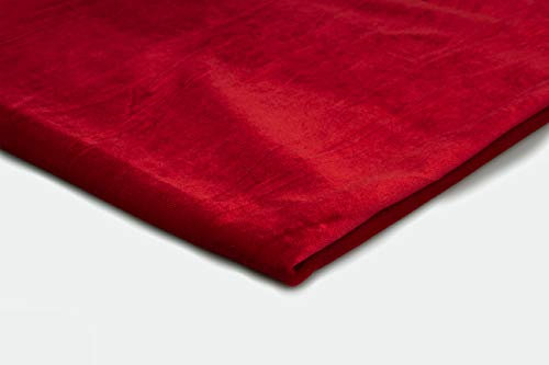 Pannesamt Stoff, Samt, Velours, Velourstoff 50x150 cm (Rot)