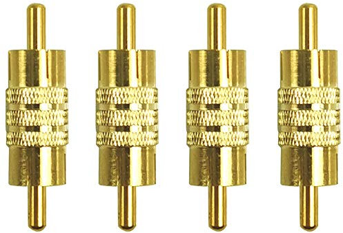Greluma 4 pz adattatore connettore RCA maschio a maschio, accoppiatore RCA