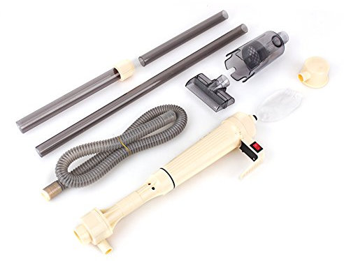 Aquarium Kies Filter Pumpe Reiniger Elektro Syphon Auto Fish Tank Automatische Abnehmbare Vakuum Wasser Wechsler Beige Grau