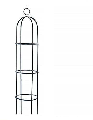 RADAAB Obélisque de Jardin décoratif pour Plantes grimpantes - Support de Treillis de Jardinage pour légumes, vignes et Roses - Disponible en 3 Tailles (140/150/190cm) (Size : 23cm Dia. x140cm H)