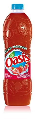 Oasis Fresa Frambuesa 2L - Pack de 2