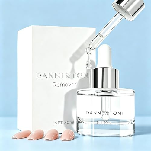 DANNI & TONI Gel Nagelfolienentferner 30ml - Professioneller Entferner für Nagelsticker, Nagelfolien, Nagelstreifen & Nagelaufkleber, Milder & Schneller Gel-Nagelentferner
