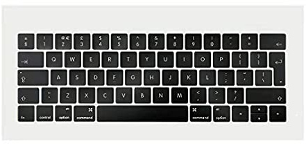 ICTION Nuevas teclas de teclado del Reino Unido de repuesto para MacBook Pro de 13 pulgadas y 15 pulgadas A1989 A1990 A2159 año 2018 2019