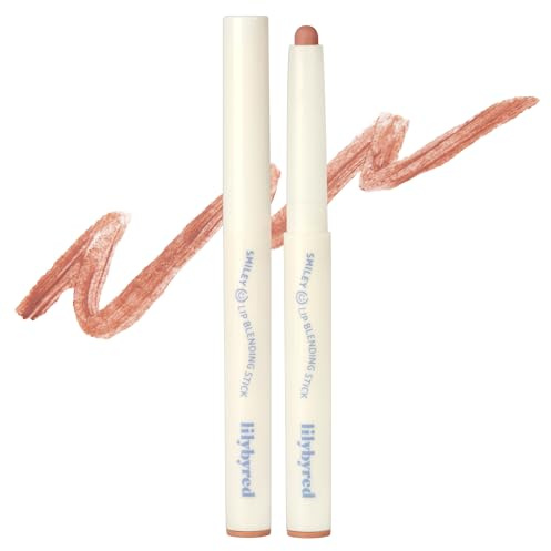 lilybyred Smiley Lip Blending Stick | Korean 3-in-1 Multi-Use Lip Liner, Smooth Creamy Texture, Long-Lasting Matte Finish, Soft Blur Effect, Precision Contour Pencil, 0.028 oz. (02 Laugh with Me)