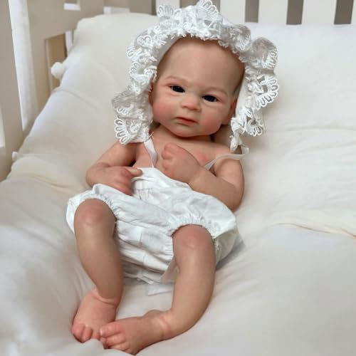 Gileutay 33 cm silikon docka hela kroppen mjuk realistisk flicka handgjorda nyfödda dockor baby flicka öppna ögon för barn