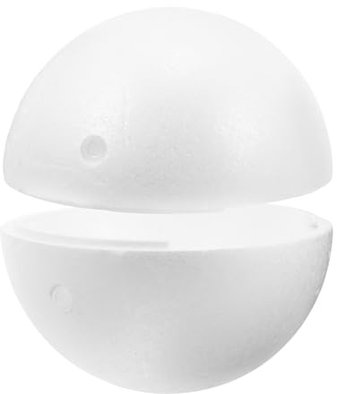 Tofficu Sfera Di Polistirolo Vuota 15 Cm Per Decorazioni Fai Da Te, Leggera E Facile Da Trasportare, Ideale Per Progetti Creativi, Modelli Solare, Eventi E Feste