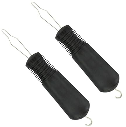 COLLBATH 2piezas Ganchos Para Botones Herramientas De Ayuda Para Vestirse Dispositivo De Asistencia Para Botones Para Usar Tirador De Cremallera Ayudas Para Vestirse