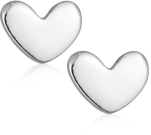 Pendientes de Corazón Delicados de Plata S925 para Cartílago del Trago, No Dañan la Piel para Mujeres