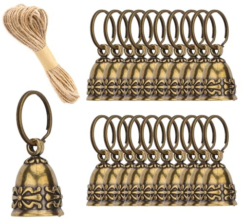 20pcs Brass Bells Handmade Small Bells for Crafts, Wind Chimes for Home, Door Bells or Decoration Bells for Wedding Decorations, Christmas Decorations