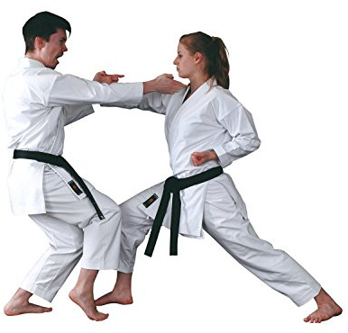 KAITEN Karateanzug Spirit SLIM - Karate Gi weiß 12 oz Baumwolle - Hose mit Gummizug