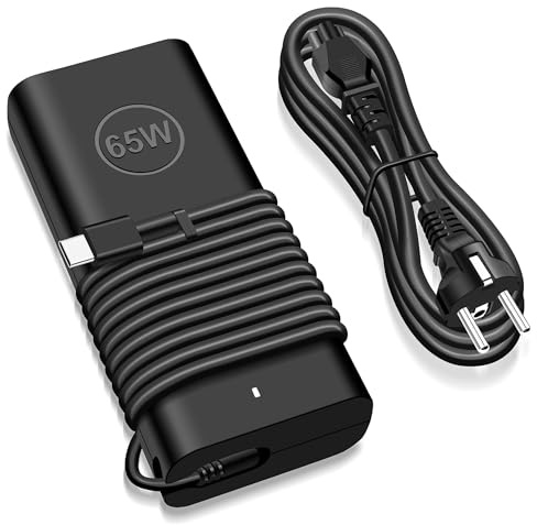 Cargador USB C de 65 W para Dell Latitude 3440, 3540, 5320, 5410, 5420, 5440, 5520, 5530, 5540, 7330, 7340, 7370, 7400, 7410, 7420, 7430, 7440, 74 90 XPS 12 13 9250 9350 9410 Chromebook 3100 Adaptador