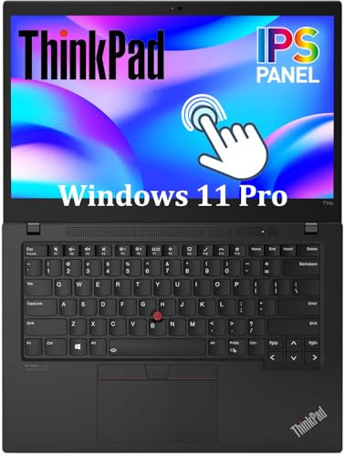 Lenovo ThinkPad T14s Gen 2 Touchscreen Laptop, 14 Zoll FHD (1920x1080), Intel Core i7-1185G7, 32 GB RAM, 512 GB SSD, QWERTY Tastatur, Windows 11 Pro (Generalüberholt)