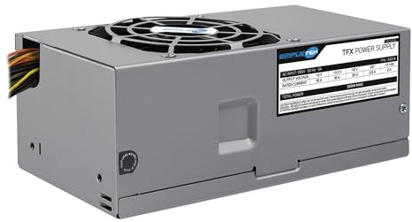 SIMPLETEK - Alimentatore TFX 350W per PC Small Form Factor (SFF) - Per Sistemi ITX e Micro-ATX - Ventola Silenziosa 80mm - Efficienza Energetica