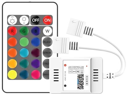 Controlador rgb controlador led atenuación controlador rgbw atenuador led(Rgbwdualload+2.4gremotecontrol)