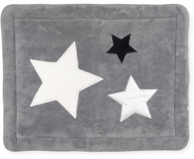 BEMINI Laufstalleinlage Krabbeldecke Pady softy + terry Stars grizou