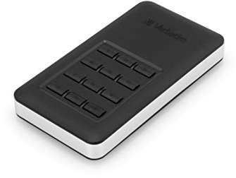 Verbatim SSD Store 'n' Go Secure - 256 GB - Nero - SSD esterno con password di protezione - USB 3.0 - SSD esterno - per Windows e Mac OS X - unità portatile - USB-C - unità flash esterna