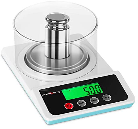 Steinberg Systems Präzisionswaage 500 g / 0,01g Wiegefläche Ø 10 cm Feinwaage Digitalwaage LCD Display