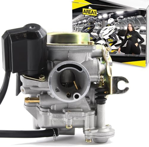 Carburatore di ricambio 16 mm compatibile con Sym Fiddle 2 50, Symply 50, Orbit 1 50 (50 ccm/4T)