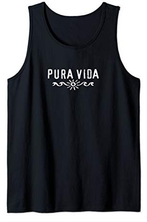 Pura Vida, Costa Rica, Welle, Sonne, Glück, Zufriedenheit Tank Top