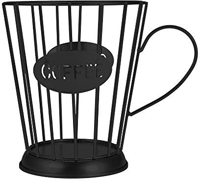 Wowlela Porta capsule da caffè e tazza organizer, portabicchieri cestello portaoggetti da cucina Ferro