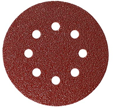 Mirka abrasive sanding discs 125 mm 8-hole grit P40 5 pcs | Hook & Loop fastening 8-hole design for efficient sanding on wood metal plastics pack of 5 discs grit P40
