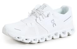 On Women's Cloud 5 Sneakers, All White, 6.5 Medium US
