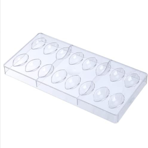 Binwat Moule à chocolat en polycarbonate avec 16 grilles en forme de goutte d'eau