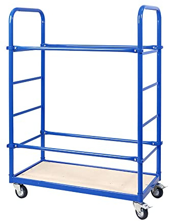 BRB Reifenwagen mit 4 Lenkrollen, 2 mit Bremse, LxBxH 1050x500x1450 mm, 2 Etagen
