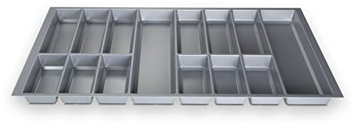 SOTOOLS KÖNIG Besteckkasten IV, Silbergrau, 100er Korpus, Breite: 926 mm | Besteckkasten für 100er Korpus.