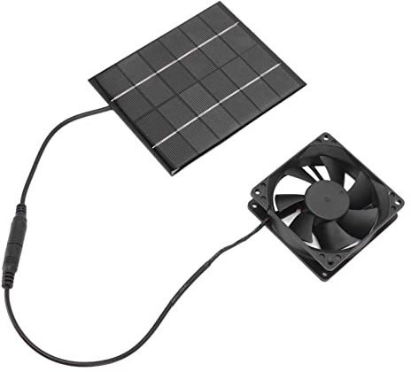 Solarpanel-Lüfter für Schuppen, Solarpanel-Lüfter für Gewächshaus, Schuppen, Luftbelüftung, Wärmeableitungswerkzeug mit Abluft