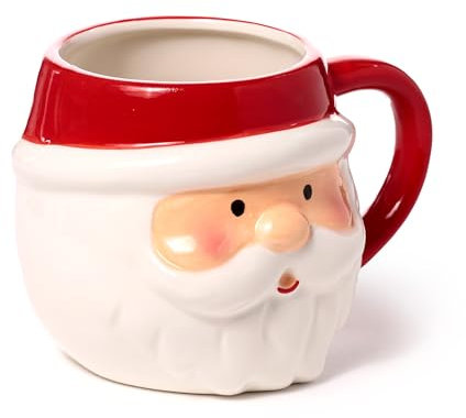 Puckator Mug en Céramique Tête de Père Noël