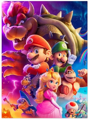 5D Diamond Painting Gaming für Erwachsene Kinder, xxl Diamond-Arte-Sets mit Steinen Kleben, Cartoon Rhinestone-Leinwand für Home Wanddekoration (30x40cm)