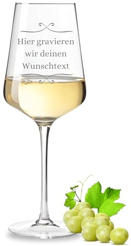VILLA ROSA LOTTA - Leonardo Puccini Weinglas mit personalisiertem Text Geschenk zum Geburtstag, Vatertag, Muttertag oder Weihnachten