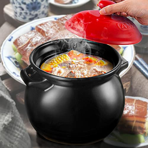 Teglia Bassa con Coperchio, Incredibile pentola da Cucina con Coperchio, terrine Resistenti al Forno, pentola Facile da Pulire, Resistente al Calore, Regalo, nero-6L (Nero 6L)