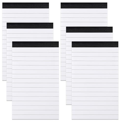 FangBoJie 6 Stück Hopton Notizblock Klein A7, Blanko Schreibblock, 50 Blatt pro Block, Notizzettel To Do Listen Block für Arbeit Studie Büro Schule Haushalt