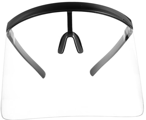 DECOMELODY Visière Solaire Éblouissement Imperméable pour Adulte Masque Facial Couvrant Large Lunettes de sans Buée Regard et Antidérapantes Couleur Aléatoire