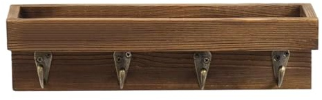 Mensole per parete in camera | Organizzatore di stoccaggio con ganci per display, mensola da parete, organizer per chiavi | per decorazione interna soggiorno, camera da, bagno, ingresso