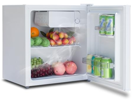 SMETA Mini Table Top Small Fridge 46L for bedroom, Countertop fridge 0-10℃