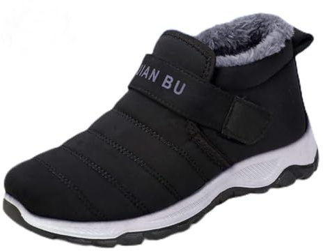 Chaussure Hiver Homme Neige Chaussures Fourrées Bottine Bottines Fermeture Éclair De Botte d'hiver Bottes Apres-Ski Boots 2025