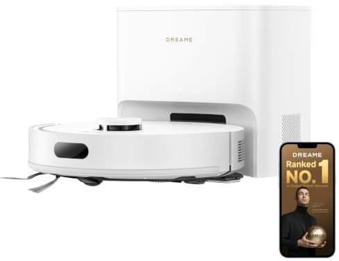 dreame D20 Air Plus Robot Vacuum and Mop with 20,000Pa Suction Power | 120 Days Auto-Empty Dock, Anti-Tangling Tech, Edge-to-Corner Cleaning, Deep Carpet Cleaning and Smart Navigation