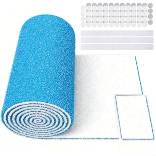Klimaanlagen-Filter-Baumwolle, Lüftungsfilter-Set für Bodengitter, Decke, DIY zuschneidbare Filter-Baumwolle für Ofenlüftungen zu Hause (30,5 x 305,6 cm)